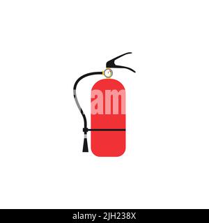 fire extinguisher icon style vector. Fire extinguisher color icon, color vector sign, color style pictogram isolated on white. Symbol, logo illustrati Stock Vector