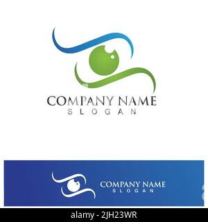 Creative Shield Eye Vision Logo Design Symbol Vector Illustration Stock Vector