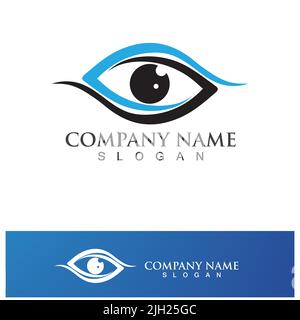 Creative Shield Eye Vision Logo Design Symbol Vector Illustration Stock Vector