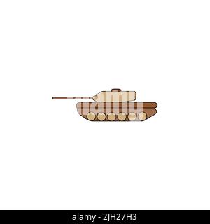 Vector tank Icon. Tank, war, army icon vector image. Can also be used for military. Suitable for use on web apps, mobile apps and print media. militar Stock Vector