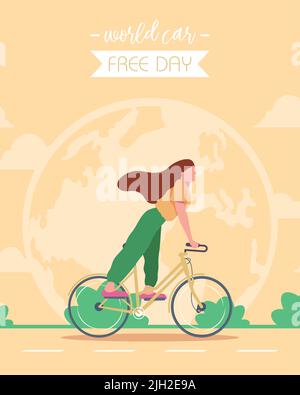 world car free day lettering poster Stock Vector Image & Art - Alamy