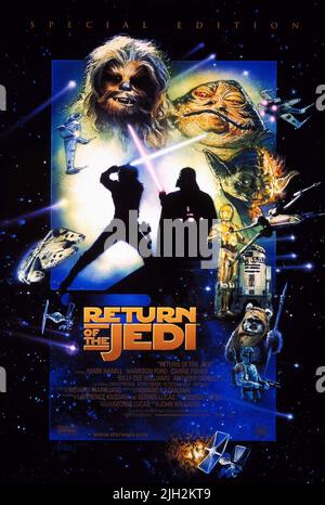 SPECIAL EDITION MOVIE POSTER, STAR WARS: EPISODE VI - RETURN OF THE JEDI, 1983 Stock Photo