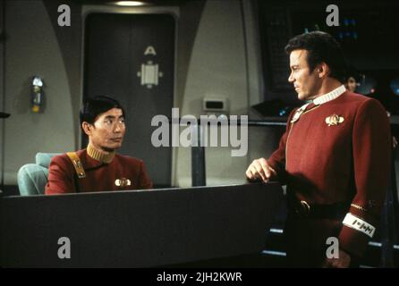 TAKEI,SHATNER, STAR TREK II: THE WRATH OF KHAN, 1982 Stock Photo