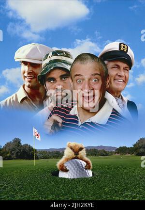 CHASE,MURRAY,DANGERFIELD,KNIGHT, CADDYSHACK, 1980 Stock Photo