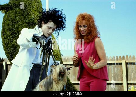 DEPP,BAKER, EDWARD SCISSORHANDS, 1990 Stock Photo