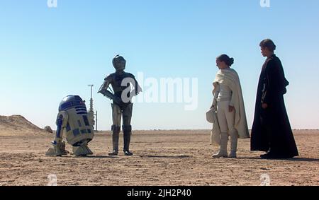 BAKER,DANIELS,PORTMAN,CHRISTENSEN, STAR WARS: EPISODE II - ATTACK OF THE CLONES, 2002 Stock Photo