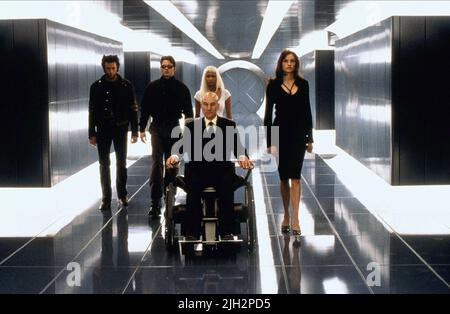 JACKMAN,MARSDEN,STEWART,BERRY, X-MEN, 2000 Stock Photo