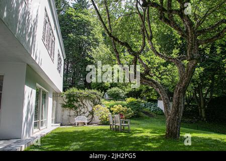 USA, Massachusetts, Lenox, Frelinghuysen-Morris House and Museum, Bauhaus, acchirsture, modernist, opera sporano, Stock Photo