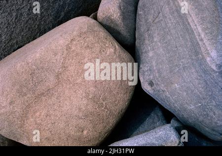River Rocks, Boise, Idaho Stock Photo