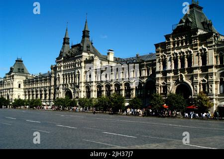 GUM Department Store facing Red Square, Moscow Stock Photo