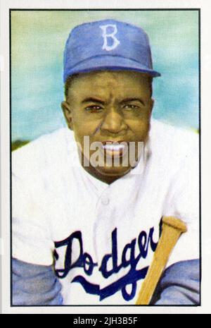 Image of Jackie Robinson, Brooklyn Dodgers (1919-1972), Trade Card