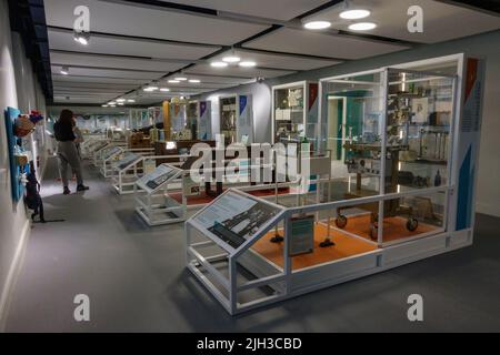 General view of medical equipment display in the Thackray Museum of Medicine, Leeds, West Yorkshire, UK. Stock Photo