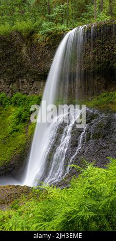 Drake Falls in Silver Falls State Park, Oregon Stock Photo