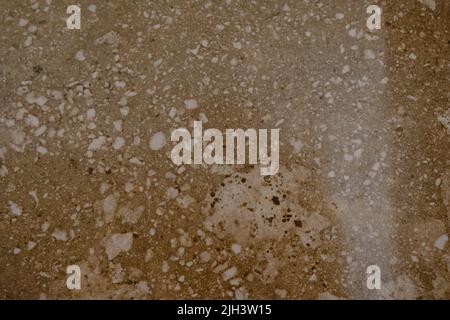 A natural stone. Pale biege marble. Background. Texture Close up Stock Photo