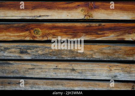 the brown old wood texture with knot. Stock Photo