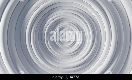 Circular waves on a white flat surface Stock Photo