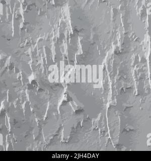 Vector texture gray rough wall, gray texture chaotic rough plaster, vector textured stucco background Stock Vector