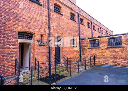 A victorian style prison, in Lincoln, which once housed some of Britain's most dangerous criminals. Stock Photo