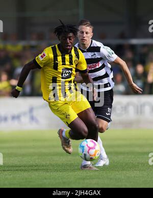 Exit, Germany. 14th July, 2022. firo : July 14th, 2022, football, 1st  Bundesliga, season 2022/2023, SC Verl - BVB, Borussia Dortmund Marco REUS,  BVB, single action Credit: dpa/Alamy Live News Stock Photo - Alamy