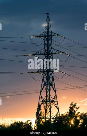 metal pole for high voltage,Bulgaria, Stock Photo