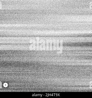 Wavy background. Black and white grainy dotwork design. Pointillism pattern. Stippled vector illustration. Stock Vector