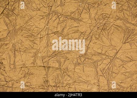 Cracked clay pattern. Creative unusual texture of raw clay wall Stock Photo
