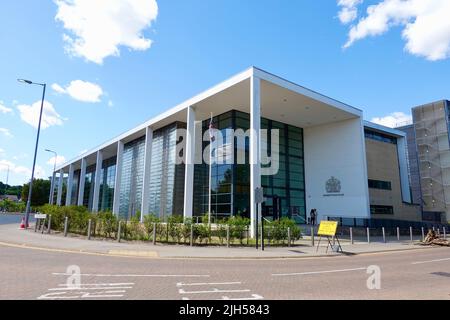 Ipswich, Suffolk, UK - 15 July 2022: Ipswich Crown Court in Russell Road. Stock Photo