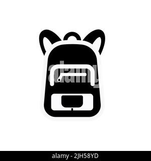 School Bag vector icon symbol. Creative sign from education icons collection. Filled flat School Bag icon for computer and mobile Stock Vector