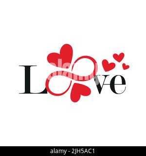 Love logo, Heart icon. Logo element illustration. heart design. colorful collection. heart concept. Stock Vector