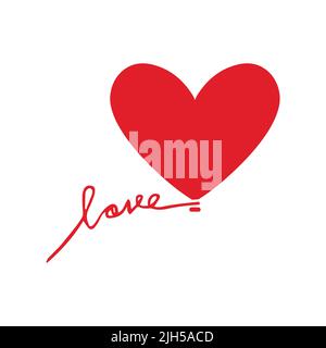 Love logo, Heart icon. Logo element illustration. heart design. colorful collection. heart concept. Stock Vector