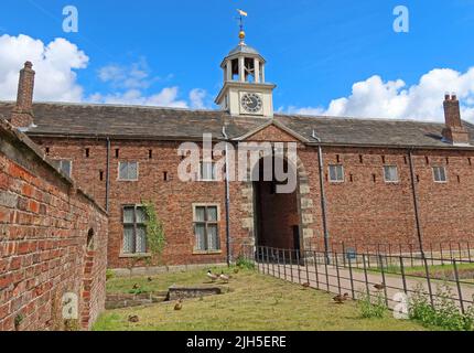 Dunham Massey, NT hall and gardens, Dunham town, Bowden, Altrincham, Cheshire, England, UK,  WA14 4SJ Stock Photo