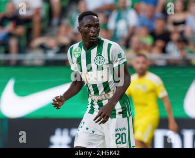 BUDAPEST, HUNGARY - JULY 13: Adama Traore of Ferencvarosi TC looks on  during the UEFA Champions League 2022/23 First Qualifying Round Second Leg  match between Ferencvarosi TC and FC Tobol at Ferencvaros