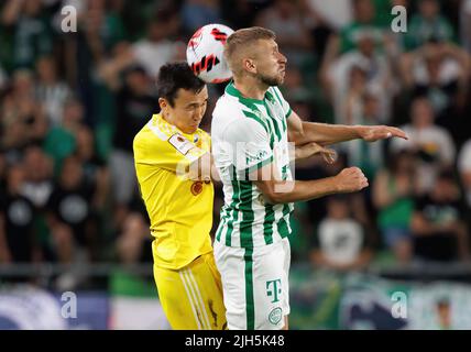 BUDAPEST, HUNGARY - JULY 13: Adama Traore of Ferencvarosi TC scores during  the UEFA Champions League 2022/23 First Qualifying Round Second Leg match  between Ferencvarosi TC and FC Tobol at Ferencvaros Stadium