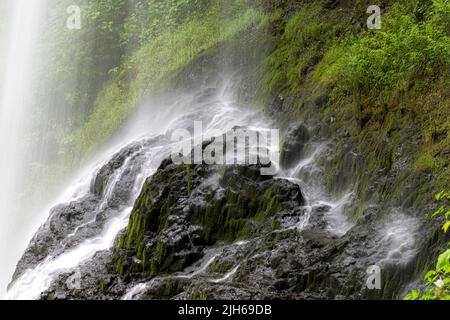 Drake Falls in Silver Falls State Park, Oregon Stock Photo