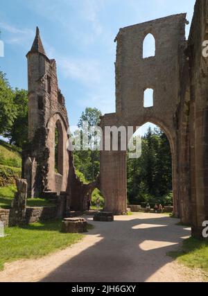 All Saints Monastery Ruins in the Black Forest National Park, Upper Renchtal, All Saints Monastery, Oppenau, Baden-Wuerttemberg, Germany Stock Photo