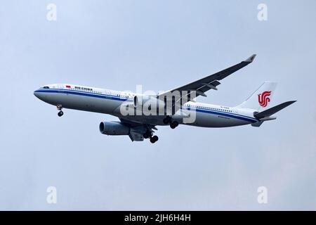 Aircraft Air China, Airbus A330-300, B-5912, Bangkok, Thailand Stock Photo