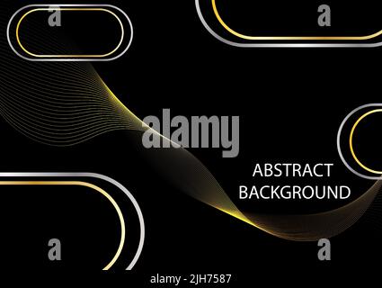 graphics design abstract shiny ornament gold vector illustration Stock Vector