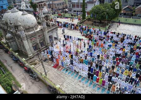 Muslim Praying, Mass Prayers, India, Old Vintage 1900s Picture Stock 