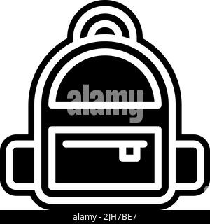 Advertising backpack icon Stock Vector