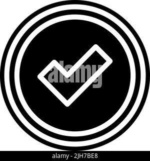 Advertising approved icon Stock Vector