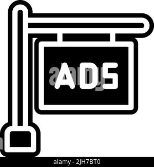 Advertising sign icon Stock Vector