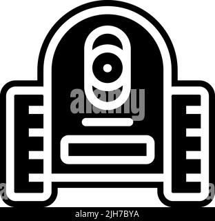Artificial intelligence machine icon Stock Vector