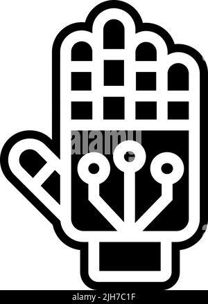 Artificial intelligence robot hand icon Stock Vector