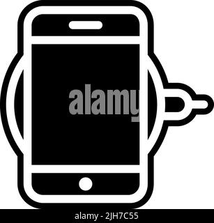 Artificial intelligence mobile phone icon Stock Vector