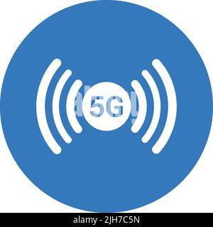 5g, internet, network icon - Use for commercial purposes, print media, web or any type of design projects. Vector EPS file. Stock Vector