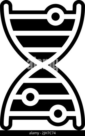 Artificial intelligence genetics icon Stock Vector