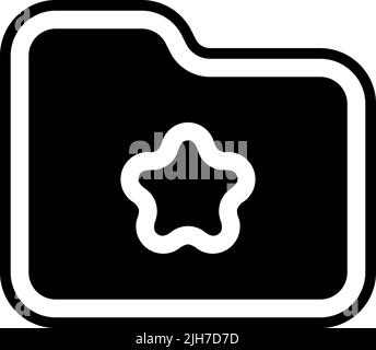 Basic ui folder icon Stock Vector