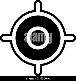 Basic ui target icon Stock Vector