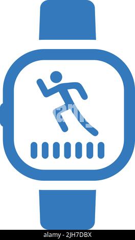 Apple, exercise, fitness, wearable icon - Simple editable vector EPS file. Stock Vector