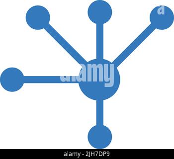 Atoms, bond, carbon, physics icon - Simple editable vector EPS file. Stock Vector